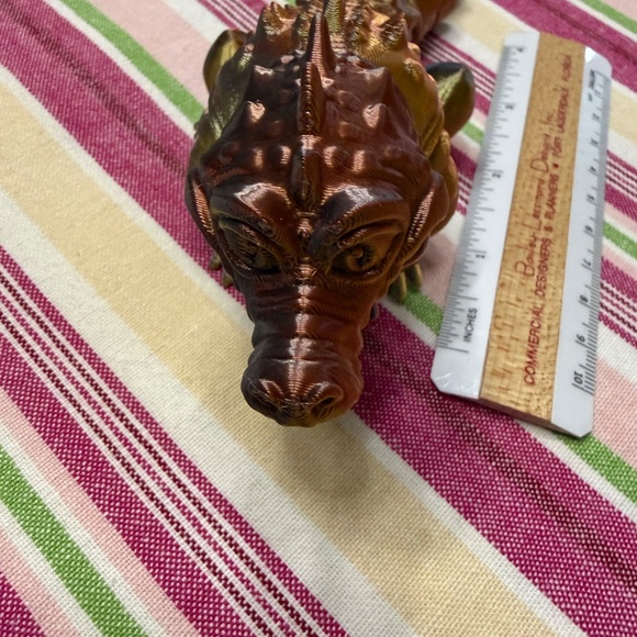 Gator, 3D Printed, articulated body & mouth, One of a Kind - Picture 3 of 3